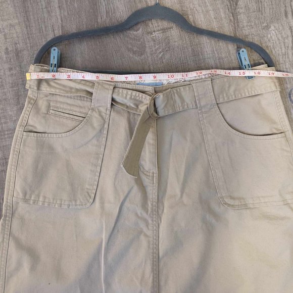 {Denver Hayes} Y2K Vintage High-Waisted Cotton Cargo Utility Skirt with POCKETS - Picture 8 of 10